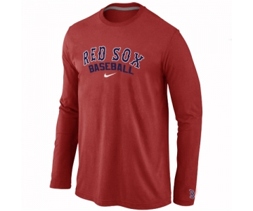 Boston Red Sox Long Sleeve T-Shirt RED