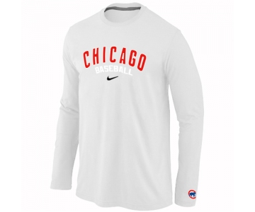 Chicago Cubs Long Sleeve T-Shirt white