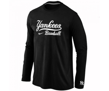 New York Yankees Long Sleeve T-Shirt Black