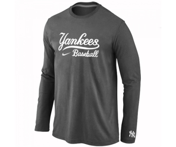 New York Yankees Long Sleeve T-Shirt D.Grey