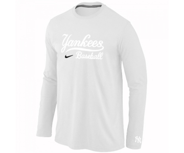 New York Yankees Long Sleeve T-Shirt white