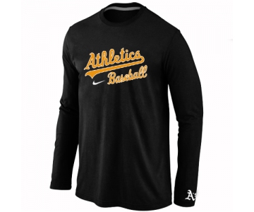 Oakland Athletics Long Sleeve T-Shirt Black