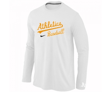 Oakland Athletics Long Sleeve T-Shirt White