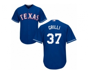 Youth Majestic Texas Rangers #37 Jason Grilli Replica Royal Blue Alternate 2 Cool Base MLB Jersey