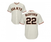 Youth San Francisco Giants #22 Andrew McCutchen Cream Cool Base Stitched MLB Jersey