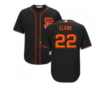 Youth San Francisco Giants #22 Will Clark Black Alternate Cool Base Stitched MLB Jersey