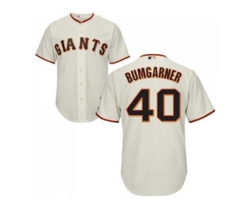 Youth San Francisco Giants #40 Madison Bumgarner Cream Stitched MLB Jersey