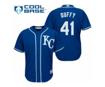 Youth Majestic Kansas City Royals #41 Danny Duffy Replica Blue Alternate 2 Cool Base MLB Jersey