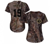 Women's Majestic Texas Rangers #19 Jurickson Profar Authentic Camo Realtree Collection Flex Base MLB Jersey