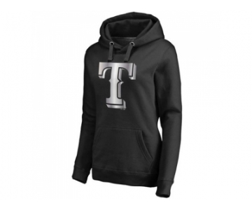 Women's Texas Rangers Platinum Collection Pullover Hoodie Black