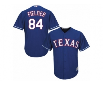 Youth Majestic Texas Rangers #84 Prince Fielder Replica Royal Blue Alternate 2 Cool Base MLB Jersey