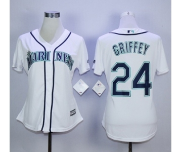 women mlb jerseys seattle mariners #24 griffey white