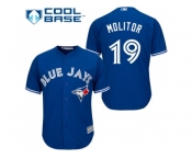 Youth Toronto Blue Jays #19 Paul Molitor Blue Cool Base Stitched MLB Jersey