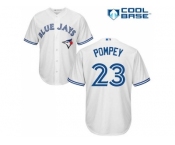 Youth Toronto Blue Jays #23 Dalton Pompey White Cool Base Stitched MLB Jersey