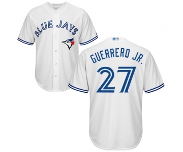 Youth Toronto Blue Jays #27 Vladimir Guerrero Jr. Authentic White Home Baseball Jersey