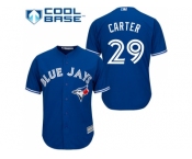 Youth Toronto Blue Jays #29 Joe Carter Blue Cool Base Stitched MLB Jersey