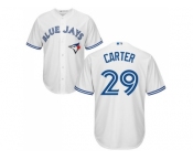 Youth Toronto Blue Jays #29 Joe Carter White Cool Base Stitched MLB Jersey