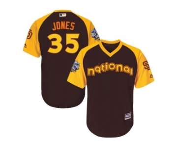Youth Majestic San Diego Padres #35 Randy Jones Authentic Brown 2016 All-Star National League BP Cool Base Cool Base MLB Jersey