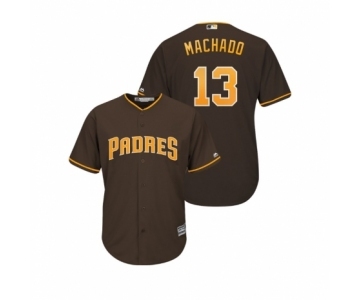 Youth Padres #13 Manny Machado Majestic Official Cool Base Jersey