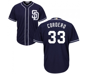 Youth San Diego Padres #33 Franchy Cordero Authentic Navy Blue Alternate 1 Cool Base Baseball Jersey