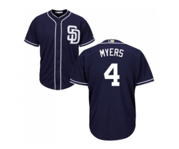 Youth San Diego Padres #4 Wil Myers Navy blue Cool Base Stitched MLB Jersey