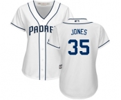 Women's Majestic San Diego Padres #35 Randy Jones Replica White Home Cool Base MLB Jersey