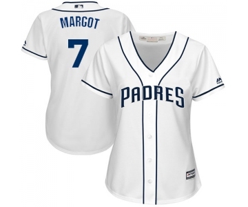 Women's Majestic San Diego Padres #7 Manuel Margot Replica White Home Cool Base MLB Jersey