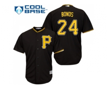 Youth Pittsburgh Pirates #24 Barry Bonds Black Cool Base Stitched MLB Jersey