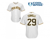 Youth Pittsburgh Pirates #29 Francisco Cervelli White Cool Base Stitched MLB Jersey
