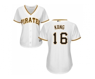 Women's Pittsburgh Pirates #16 Jung-ho Kang White Home Stitched MLB Jersey