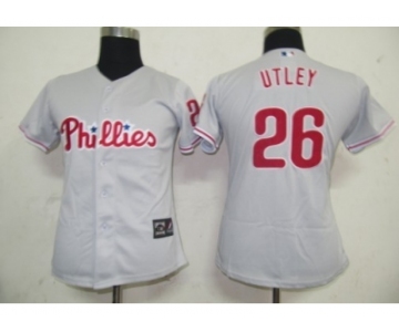 MLB Women Jerseys Philadephia Phillis #26 Utley Gery