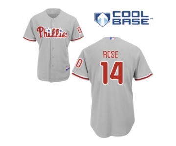 Youth Philadelphia Phillies #14 Pete Rose Grey Cool Base Stitched MLB Jersey