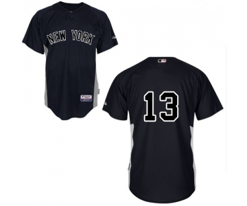 Youth Majestic New York Yankees #13 Alex Rodriguez Replica Black MLB Jersey