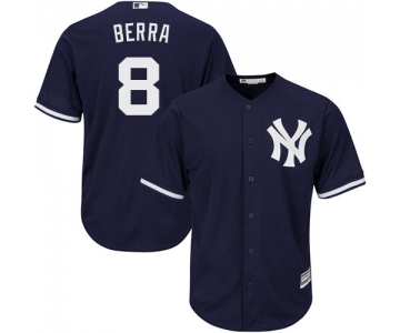 Youth New York Yankees #8 Yogi Berra Authentic Navy Blue Alternate Baseball Jersey