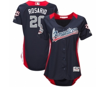 Women's Majestic Minnesota Twins #20 Eddie Rosario Game Navy Blue American League 2018 MLB All-Star MLB Jersey