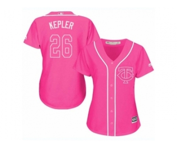 Women's Majestic Minnesota Twins #26 Max Kepler Authentic Pink Fashion Cool Base MLB Jersey