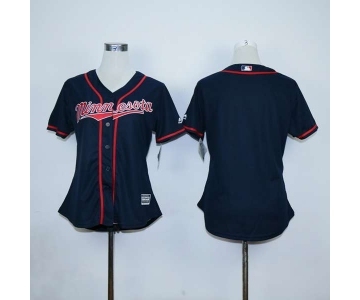 women mlb jerseys minnesota twins blank blue
