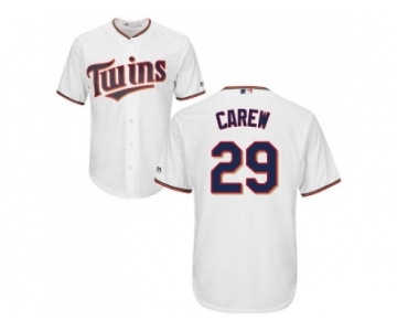 Youth Minnesota Twins #29 Rod Carew White Cool Base Stitched MLB Jersey