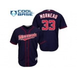 Youth Minnesota Twins #33 Justin Morneau Stitched Navy Blue Cool Base MLB Jersey