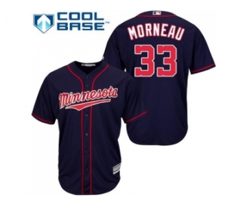 Youth Minnesota Twins #33 Justin Morneau Stitched Navy Blue Cool Base MLB Jersey