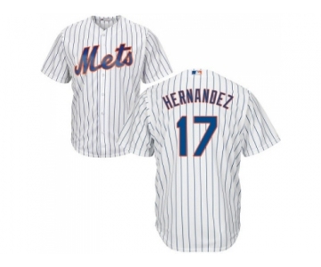 Youth New York Mets #17 Keith Hernandez White(Blue Strip) Cool Base Stitched MLB Jersey