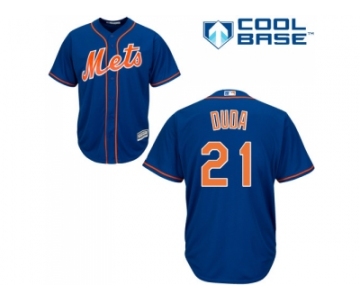 Youth New York Mets #21 Lucas Duda Blue Cool Base Stitched MLB Jersey