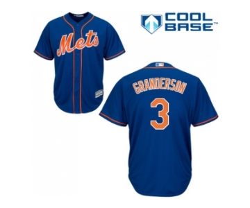 Youth New York Mets #3 Curtis Granderson Blue Cool Base Stitched MLB Jersey