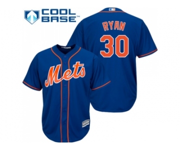 Youth New York Mets #30 Nolan Ryan Blue Cool Base Stitched MLB Jersey