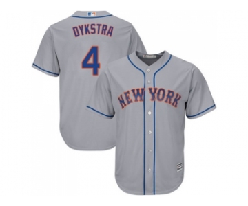 Youth New York Mets #4 Lenny Dykstra Grey Cool Base Stitched MLB Jersey