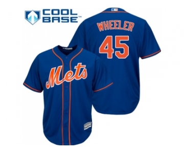 Youth New York Mets #45 Zack Wheeler Blue Cool Base Stitched MLB Jersey