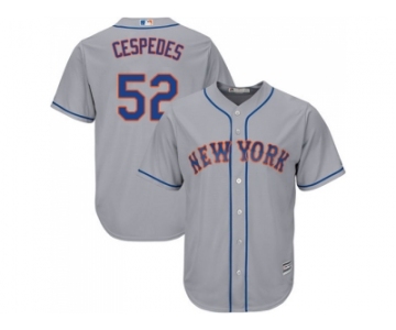 Youth New York Mets #52 Yoenis Cespedes Grey Cool Base Stitched MLB Jersey