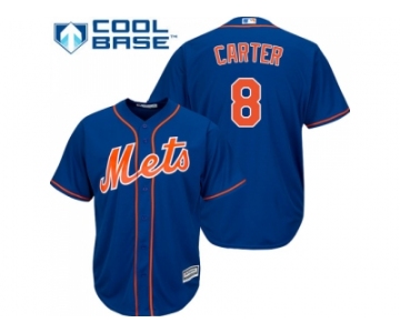 Youth New York Mets #8 Gary Carter Blue Cool Base Stitched MLB Jersey
