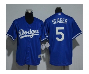Youth Los Angeles Dodgers #5 Corey Seager Blue Cool Base Stitched MLB Jersey