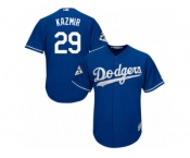 Youth Majestic Los Angeles Dodgers #29 Scott Kazmir Replica Royal Blue Alternate 2017 World Series Bound Cool Base MLB Jersey